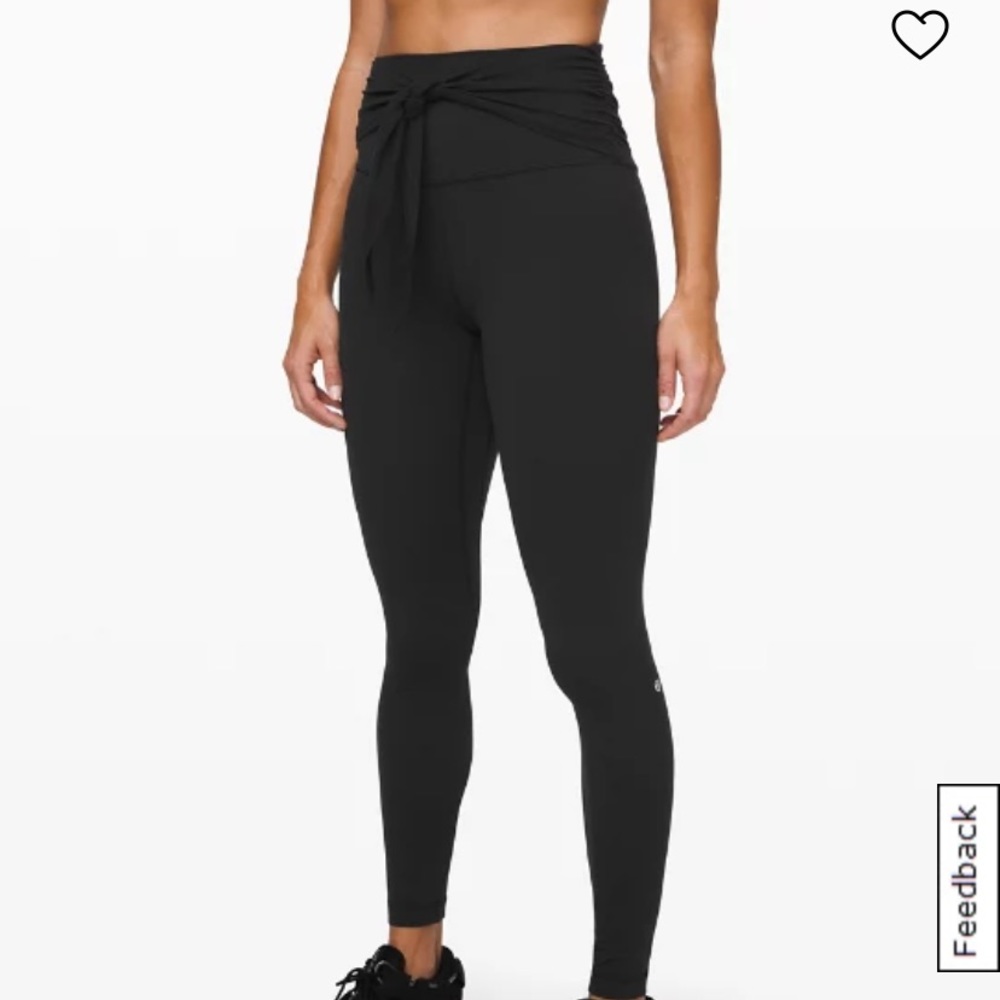 lululemon special edition wrapped leggings, 6, black